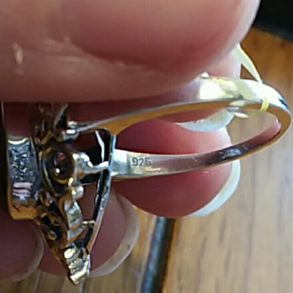 SOLD SALMON QUARTZ RING - Picture 6 of 8